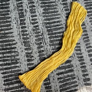 Yellow 100% linen infinity scarf